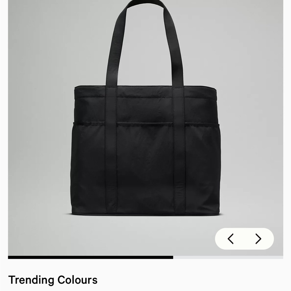 Lululemon Black Tote Bag